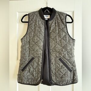 Old Navy Charcoal Quilted Vest